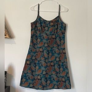 Byer Too! Vintage Elegant Paisley Spaghetti Strap Midi Dress